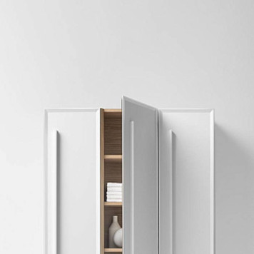 Falper 7.0 Пенал подвесной 30х20х150см, SX, c 1 дверью, цвет: белый. R1103000000BQ-1