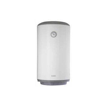 Водонагреватель термоэлектрический, Baxi, V 510 TS, накопительный, настенный, объём, л-100, эмалированная сталь, вертикальный, левосторонний, со встроенным змеевиком