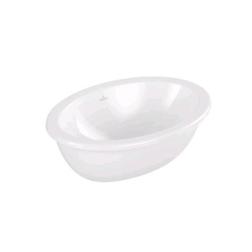 Раковина, Villeroy Boch, Loop Friends, шгв 430-280-185, отверстия для смесителя-отсутствуют, цвет-альпийский белый (белый Alpin)