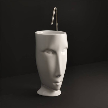 Kerasan Artwork Moloco Раковина 45х51х94.5 см, без отв., напольная, слив в стену, цвет: белый-13