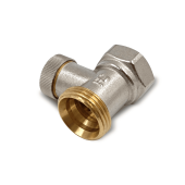 Клапан запорный Primoclima Armature прямой ВР-НР 1/2 х3/4 без хвостовика, никель PC3412RSNN