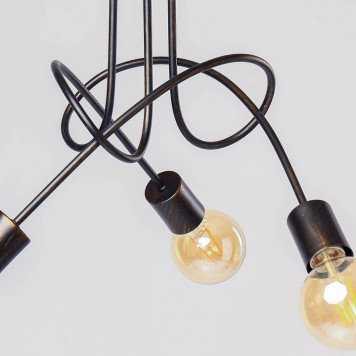 Люстра на штанге ADILUX Tango Black Patina 10133-1