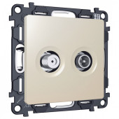 ТВ-розетка и SAT-розетка оконечная без рамки Ambrella Volt MA MA333310