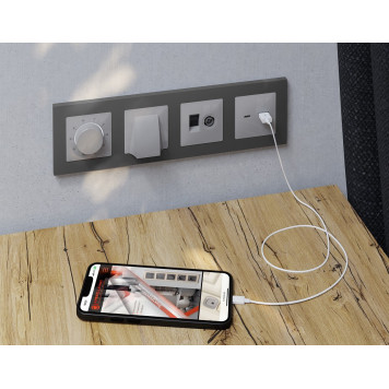 Терморегулятор электромеханический для теплого пола без рамки Ambrella Volt ALFA MA405710-1