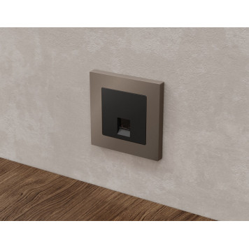 Розетка Ethernet RJ-45 и со шторками, без рамки Ambrella Volt ALFA MA812005-1