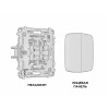 Выключатель двухклавишный без рамки Ambrella Volt Quant MO323010