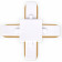Соединитель X-образный для треков Ambrella Light GL GL7082