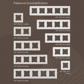 Выключатель двухклавишный с подсветкой без рамки Arte Milano 203 203.31-2.white-4