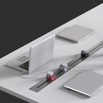 Розетка USB и type C на треке Arte Milano Am-track-sockets 380066TS LED/USB-Type-C Black-9