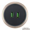 Розетка 2xUSB на треке Arte Milano Am-track-sockets 380066TS LED/USBx2 Gold