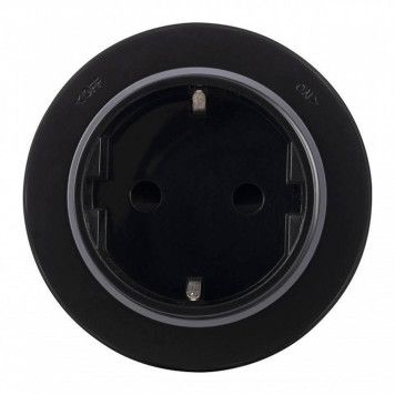 Розетка с заземлением на треке Arte Milano Am-track-sockets-39 397951TS/ES Black-2