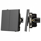 Выключатель двухклавишный без рамки Arlight SWT 054546