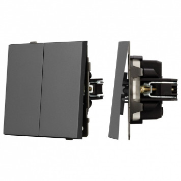 Выключатель двухклавишный без рамки Arlight SWT 054546