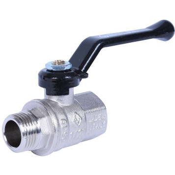 Шаровой кран BUGATTI New Jersey с ручкой-рычагом из алюминия, внутренняя наружная резьба 1/2&