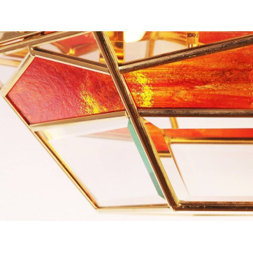 Накладной светильник Doge Luce 1007 1007/3PL-B.CRISTALLO M+ROSSO-3