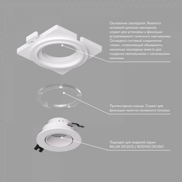 Кольцо декоративное Denkirs DK3020 DK3020/61-SCB-2