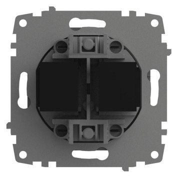 Розетка двойная Ethernet RJ-45 без рамки Elbi Eleсtriс Zena Vega 609-011000-248-3