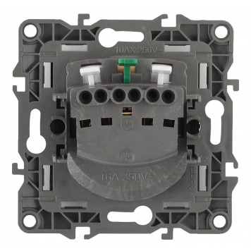 Розетка с заземлением, без рамки Эра Эра 12 12-2001-01-1