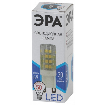 Лампа светодиодная Эра Стандарт LED JCD-5W-CER-840-G9-2