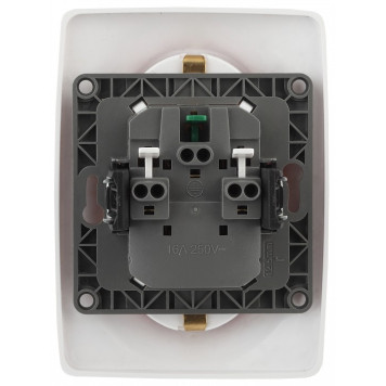 Розетка двойная с заземлением Эра Эра 12 12-2106-01-1