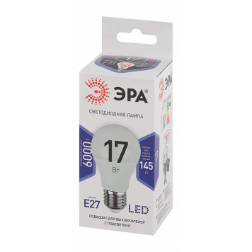 Лампа светодиодная Эра Стандарт LED A60-17W-860-E27-3
