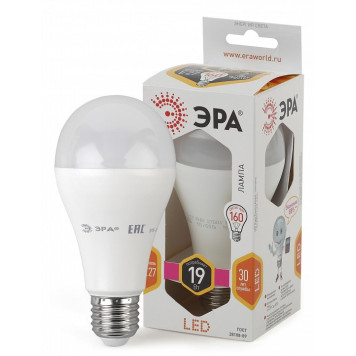 Лампа светодиодная Эра Стандарт LED A65-19W-827-E27-1
