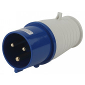 Вилка прямая 2P+PE Эра  V-32-2P-PE-IP44