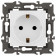 Розетка с заземлением и со шторкой, без рамки Эра Эра Elegance 14-2102-01