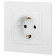Розетка с заземлением и со шторкой, без рамки Эра Эра Elegance 14-2102-01