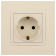Розетка с заземлением и со шторкой, без рамки Эра Эра Elegance 14-2102-02