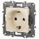 Розетка с заземлением и со шторкой, без рамки Эра Эра Elegance 14-2102-02
