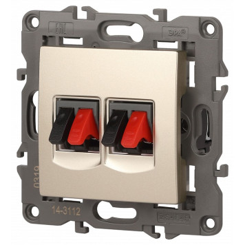 Розетка акустическая без рамки Эра Эра Elegance 14-3112-04-3