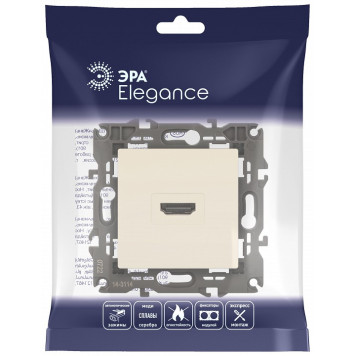 Розетка HDMI без рамки Эра Эра Elegance 14-3114-02-5