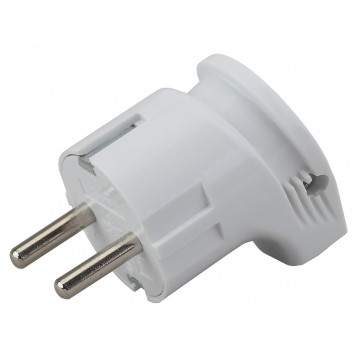 Вилка угловая с заземлением Эра Vx3-W