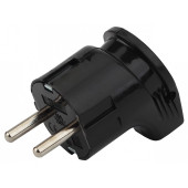 Вилка угловая с заземлением Эра  Vx3-B