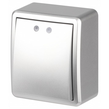 Выключатель одноклавишный с подсветкой Эра Эра Эксперт 11-1202-03-2