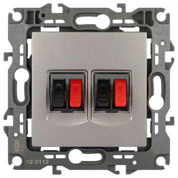 Розетка акустическая без рамки Эра Эра 12 12-3112-16