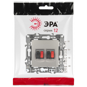 Розетка акустическая без рамки Эра Эра 12 12-3112-16-3