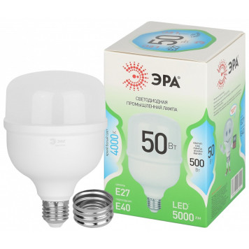 Лампа светодиодная Эра Green Line LED POWER T100-50W-840-E27/E40 GL-1