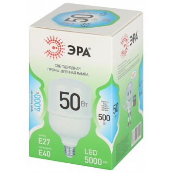 Лампа светодиодная Эра Green Line LED POWER T100-50W-840-E27/E40 GL-2