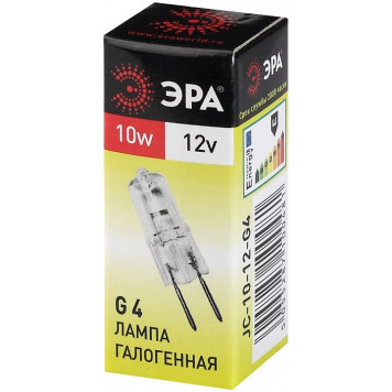 Лампа галогеновая Эра G4-JC-10W-12V-3
