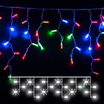 Бахрома световая Eurosvet 100-101 100-101 мульти с эффектом мерцания 3*0,6м IP65-4