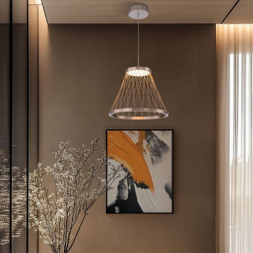 Подвесной светильник Eurosvet Cesta 40016/1 LED коричневый-3