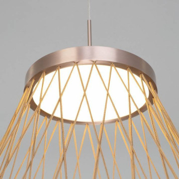 Подвесной светильник Eurosvet Cesta 40016/1 LED коричневый-5