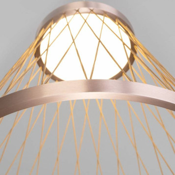 Подвесной светильник Eurosvet Cesta 40016/1 LED коричневый-6