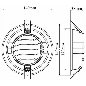 Встраиваемый светильник Fiberli CDEW 12130707-5
