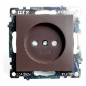 Розетка с заземлением и с шторками Stekker Катрин 49025