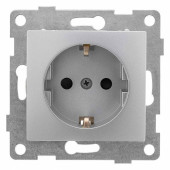 Розетка с заземлением и со шторкой, без рамки Gusi Electric BRAVO С10Р4-004