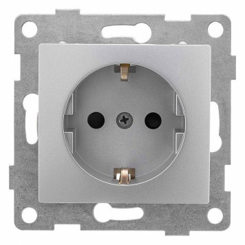 Розетка с заземлением и со шторкой, без рамки Gusi Electric BRAVO С10Р4-004