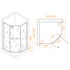 Душевой уголок RGW HO-084W 1000x1000